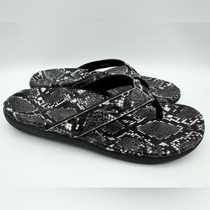Spenco Yumi Nuevo Snake Women's Orthotic Sandal Black - Size 10 D